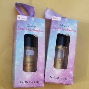 B-Pure Liquid Eyeshadow Glitter Gold .14oz x2 New